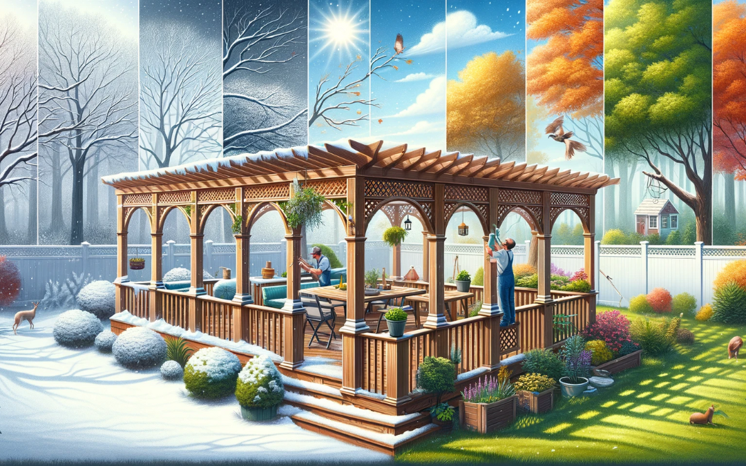 How to Maintain and Care for Your Pavilion Pergola in New Jersey's Changing Seasons